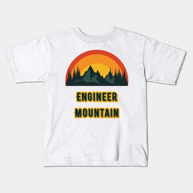 Engineer Mountain Kids T-Shirt by Canada Cities